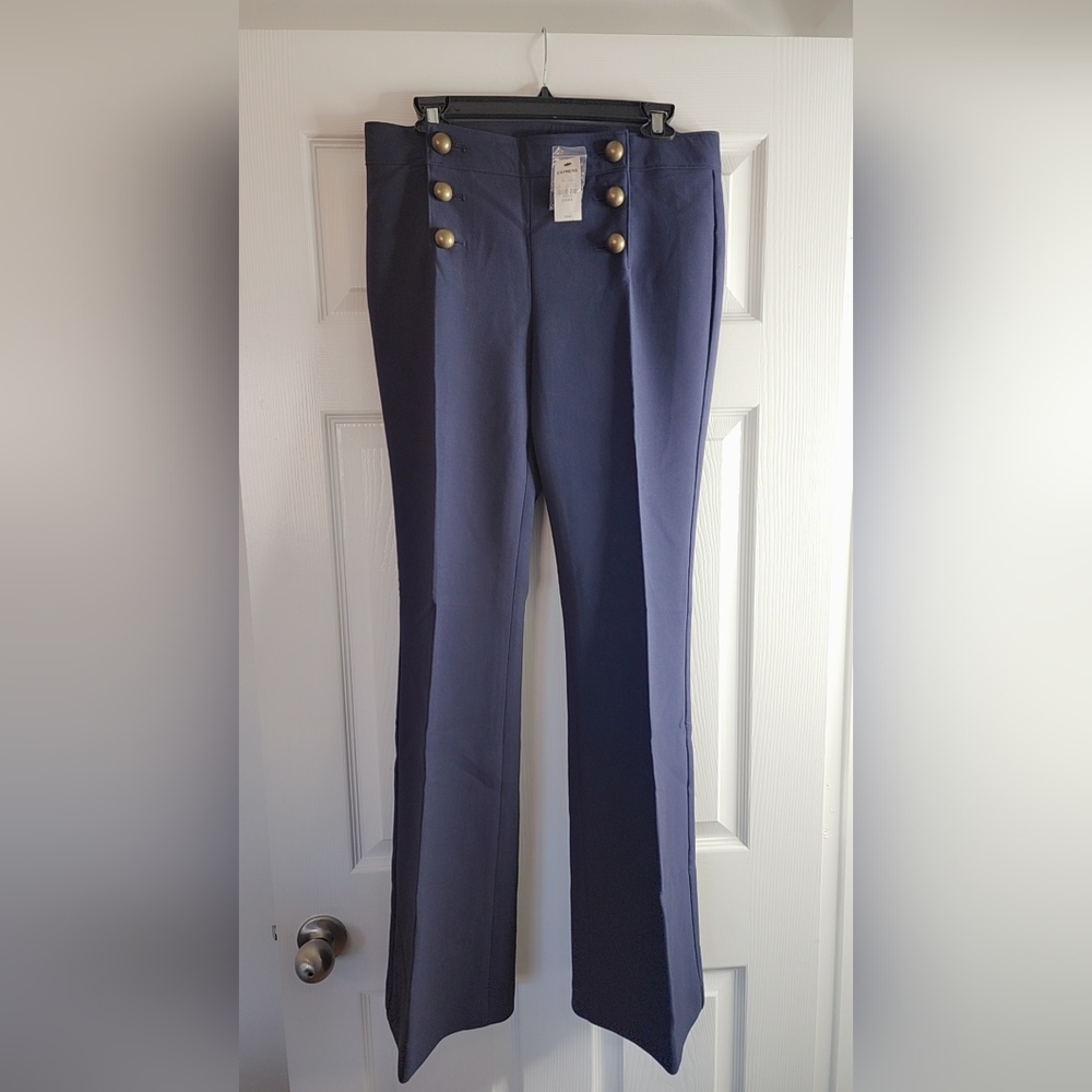 Express Navy Wide Leg Pants